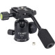 EVUMO Mini 28mm Ball Head Tripod Head with Handle
