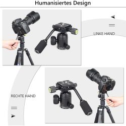 EVUMO Mini 28mm Ball Head Tripod Head with Handle