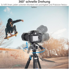 EVUMO Mini 28mm Ball Head Tripod Head with Handle