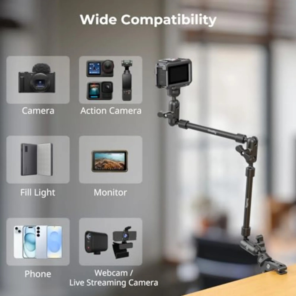 SmallRig Desktop Shooting Magic Arm with Crab Clamp Kit