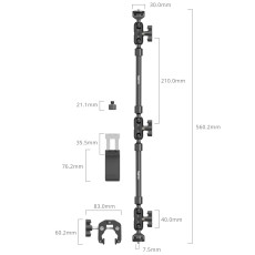 SmallRig Desktop Shooting Magic Arm with Crab Clamp Kit