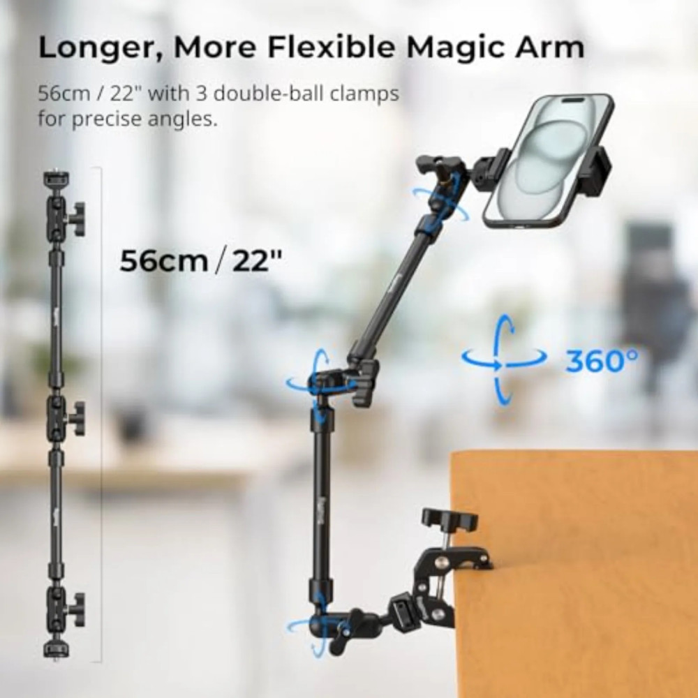 SmallRig Desktop Shooting Magic Arm with Crab Clamp Kit