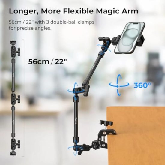 SmallRig Desktop Shooting Magic Arm with Crab Clamp Kit