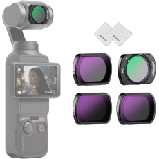 NEEWER ND16 ND64 ND256 CPL Variable ND Filter & Screen Protector Compatible with DJI Osmo Pocket 3/4