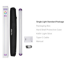 VILTROX K60V 20W Handheld RGB LED Light Stick Neon Purple (22.8")