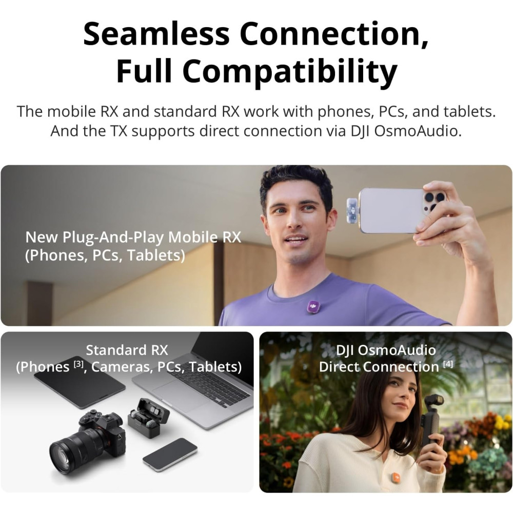 DJI Mic Mini 2 Compact Wireless Microphone System for Camera & Smartphone