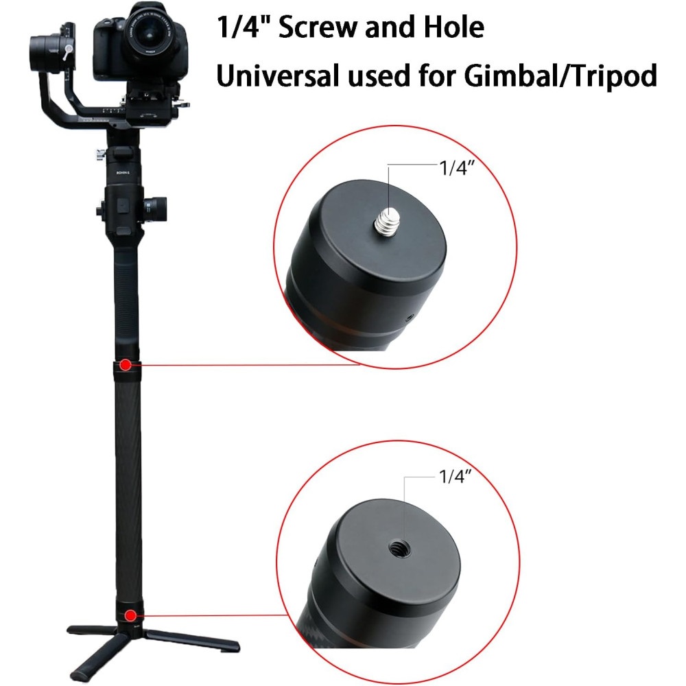 Carbon Fiber Extension Monopod Pole for DJI Ronin Gimbal Handle Grip (50cm) Carbon Fiber Extension Monopod Pole for DJI Ronin Gimbal Handle Grip (50cm)