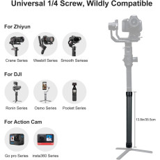 Carbon Fiber Extension Monopod Pole for DJI Ronin Gimbal Handle Grip (50cm) Carbon Fiber Extension Monopod Pole for DJI Ronin Gimbal Handle Grip (50cm)