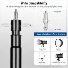 NiceFoto WB 1250 Wall Mount Boom Arm (75-120cm)