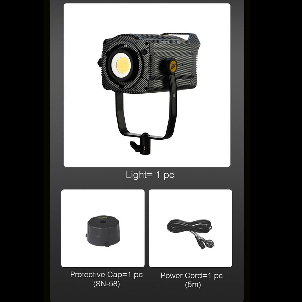 NiceFoto FC-3000A 300W Bi-Color COB LED Video Light