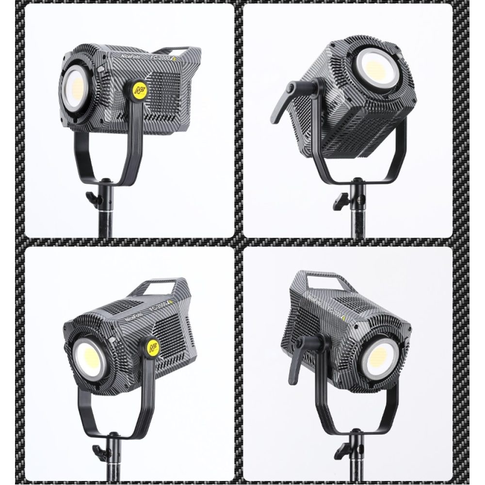 NiceFoto FC-2000A 200W Bi-Color COB LED Video Light