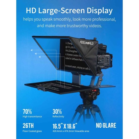 FEELWORLD TP21 21-inch Folding Teleprompter With Monitor