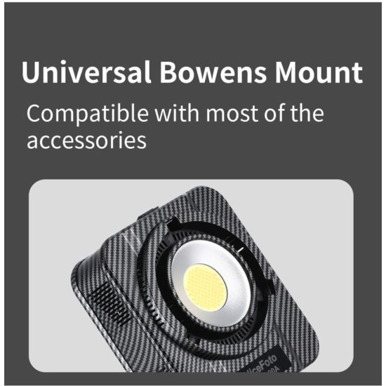 NiceFoto QY-2000A 200W Bi-Color Portable LED Video Light