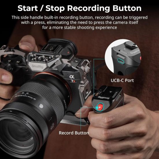 SmallRig Side Handle with Rec Trigger (1/4"-20 Screws) 4928