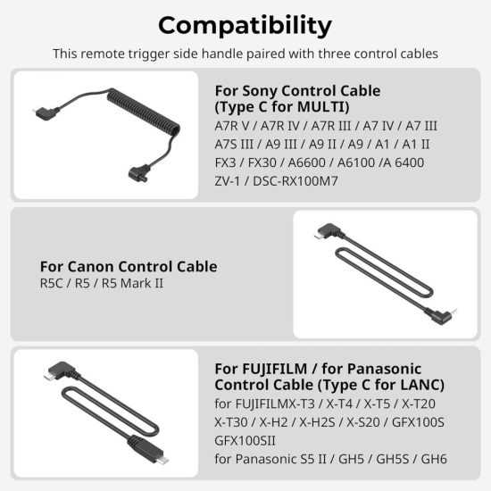 SmallRig Side Handle with Rec Trigger (1/4"-20 Screws) 4928