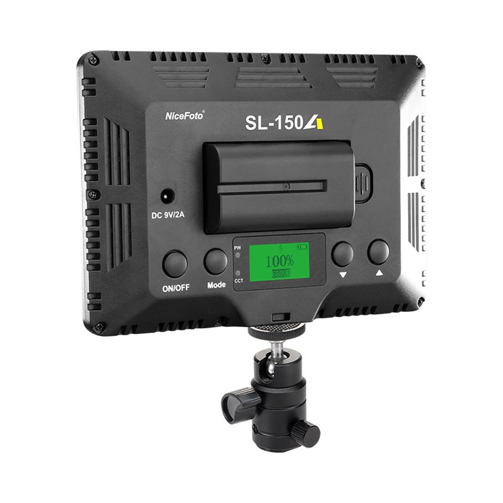 NiceFoto SL-150A 15W Bi-Colour Portable Video LED Light(with Battery)