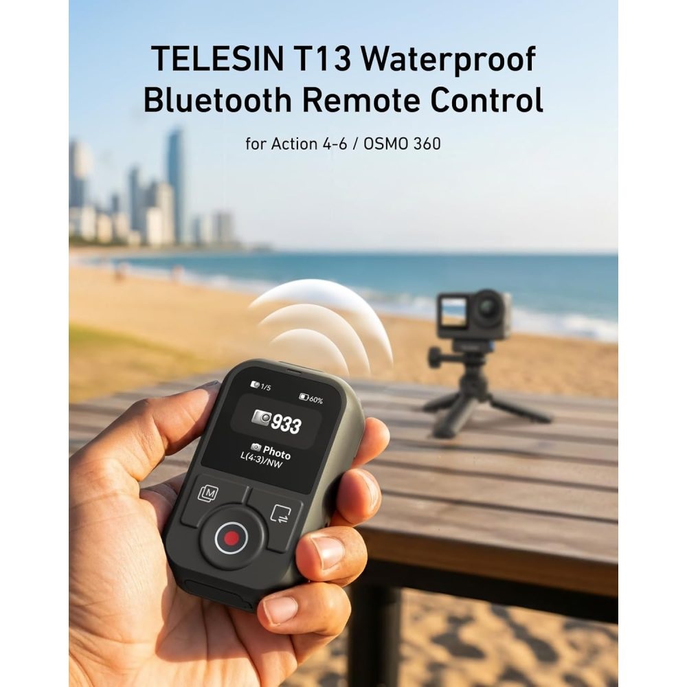 TELESIN T13 Bluetooth Remote Control for Select DJI Osmo Cameras