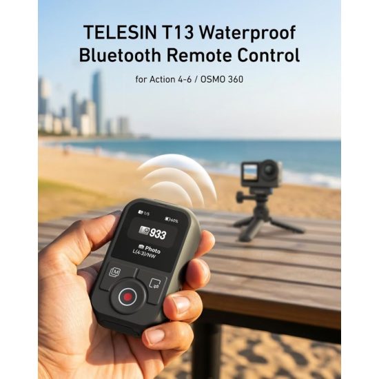 TELESIN T13 Bluetooth Remote Control for Select DJI Osmo Cameras TELESIN T13 Bluetooth Remote Control for Select DJI Osmo Cameras