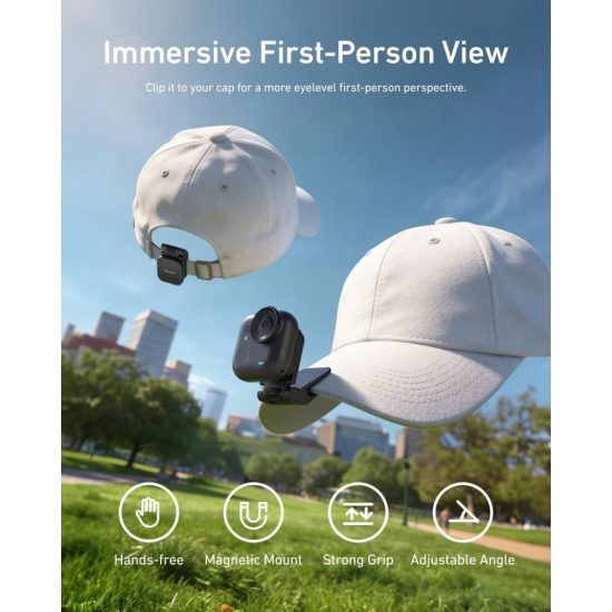 TELESIN Magnetic Pivot Clip for Insta360 GO Ultra