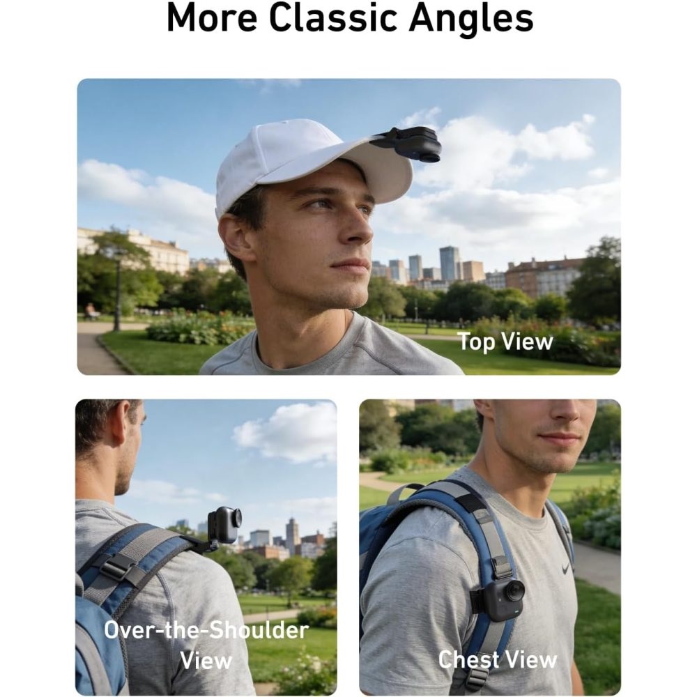 TELESIN Magnetic Pivot Clip for Insta360 GO Ultra