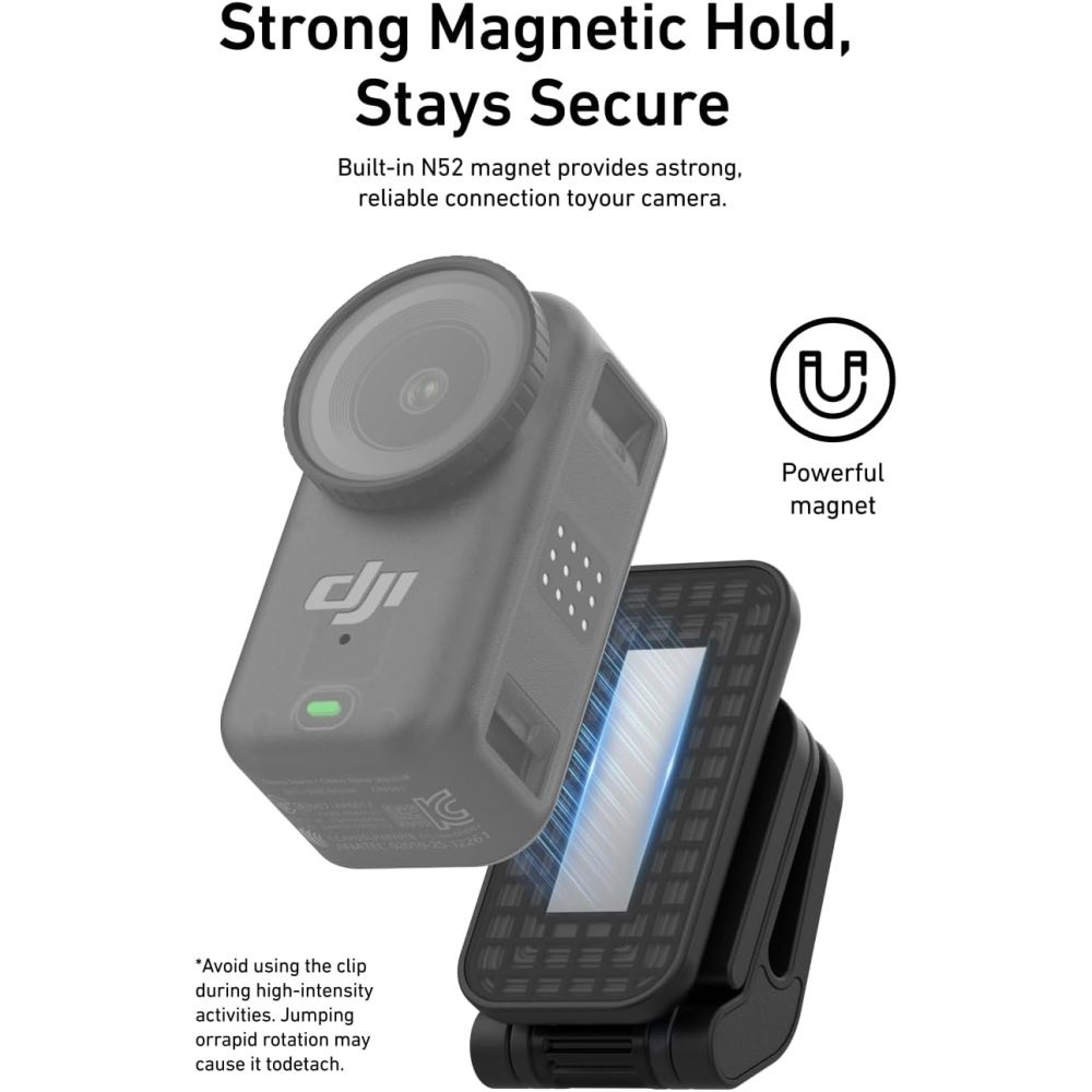 TELESIN Magnetic Pivot Clip for DJI Osmo Nano