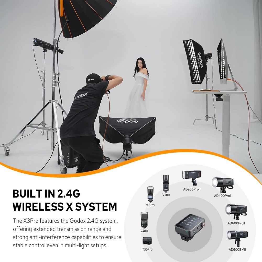 Godox X3Pro C Touchscreen TTL Wireless Flash Trigger for Canon