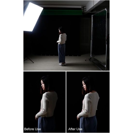 Falcon Eyes Pro Studio Solutions 150cm x 200cm Adjustable Diffusion & Silver/Black Reflector Kit Falcon Eyes Pro Studio Solutions 150cm x 200cm Adjustable Diffusion & Silver/Black Reflector Kit