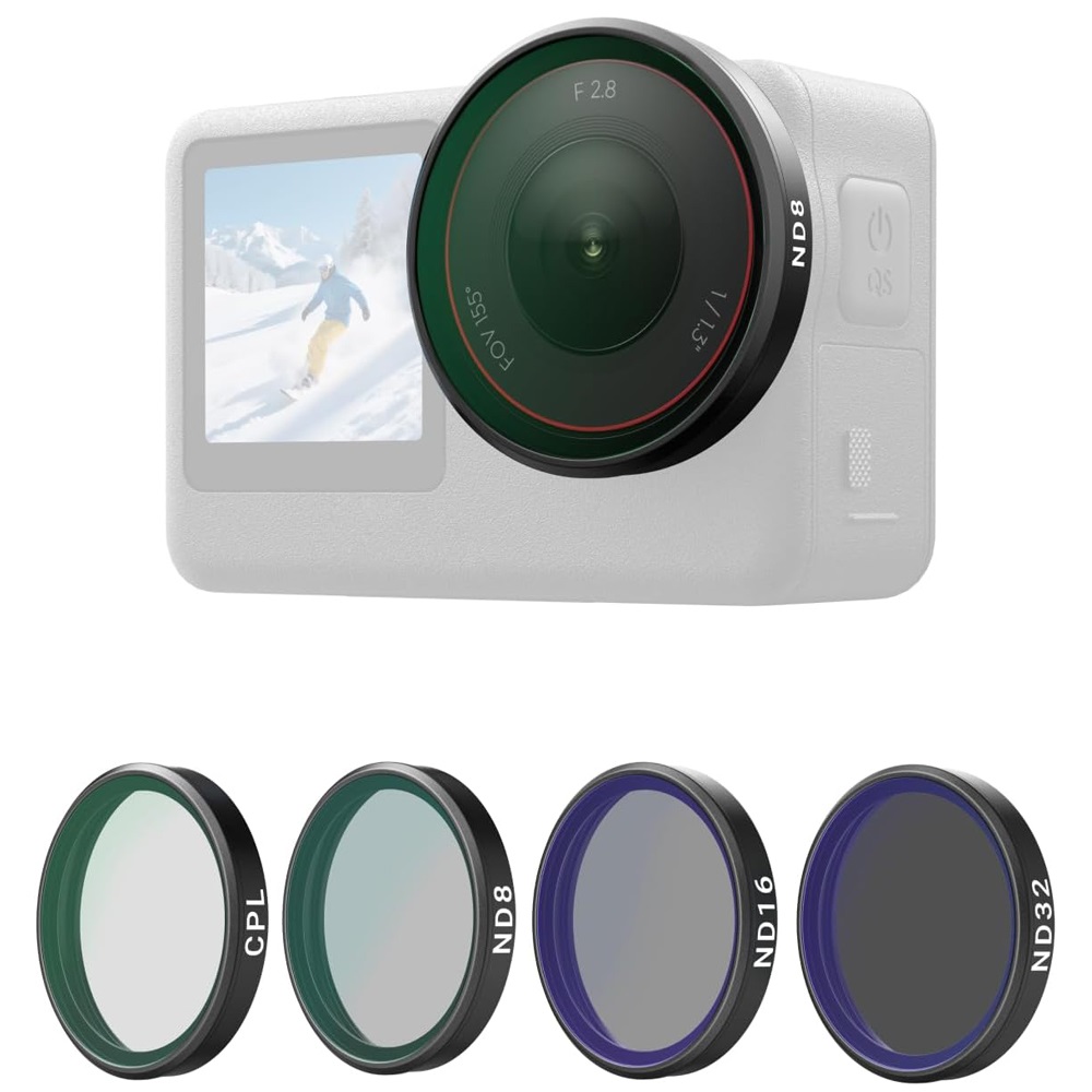 TELESIN CPL|ND8|ND16|ND32| 4-Filter Set for DJI Osmo Action 6