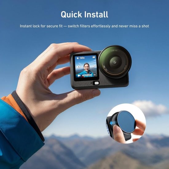 TELESIN CPL|ND8|ND16|ND32| 4-Filter Set for DJI Osmo Action 6