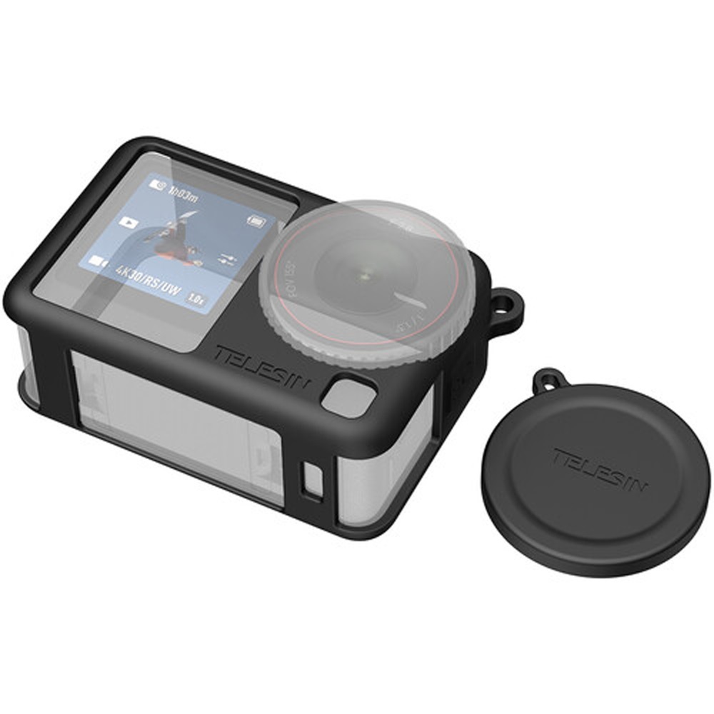 TELESIN Silicone Cover with Lens Cap for DJI Osmo Action 6