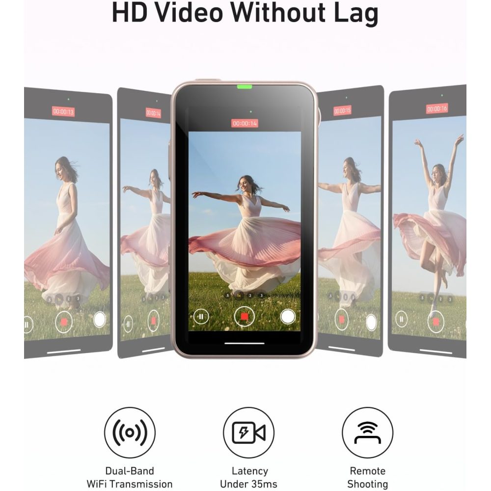 TELESIN Magnetic Phone Selfie Monitor with Wireless Remote Control TELESIN Magnetic Phone Selfie Monitor with Wireless Remote Control