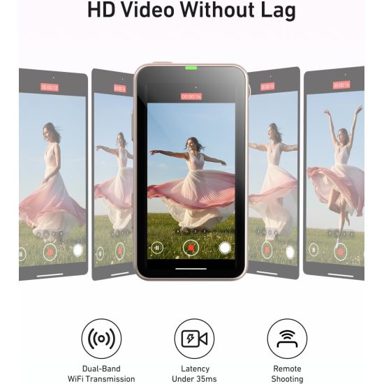 TELESIN Magnetic Phone Selfie Monitor with Wireless Remote Control TELESIN Magnetic Phone Selfie Monitor with Wireless Remote Control