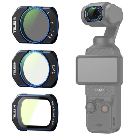 TELESIN CPL VND & 1/4 Black Mist Filter Kit for DJI Pocket 3/4