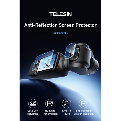 TELESIN Anti-Reflection Screen Protector for Pocket 4/3
