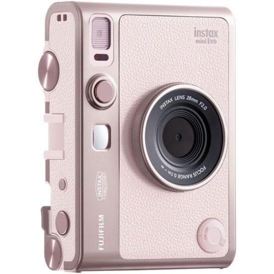 FUJIFILM instax mini EVO Hybrid Instant Camera (Gentle Rose) FUJIFILM instax mini EVO Hybrid Instant Camera (Gentle Rose)