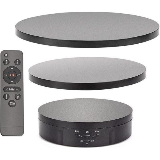 3in1 360° Electric Rotating Display Stand (Black)