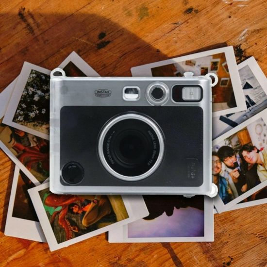 FUJIFILM Instax Mini EVO Case Crystal PVC Instant Camera Hard Carrying Cover