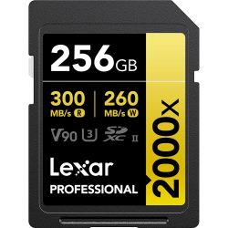 Lexar 256GB SDXC Gold UHS-II R300/W260MB/s V90