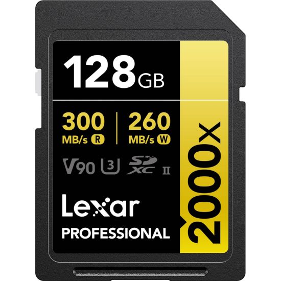 Lexar 128GB SDXC Gold UHS-II R300/W260MB/s V90