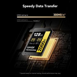 Lexar 128GB SDXC Gold UHS-II R300/W260MB/s V90