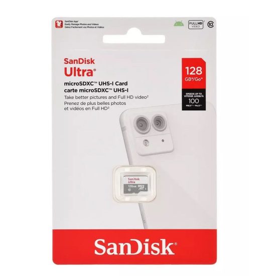 SanDisk 128GB Ultra microSDXC Memory Card
