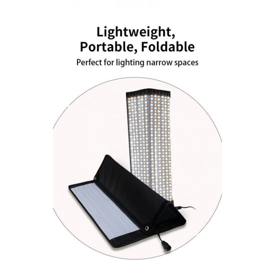 NiceFoto FB-2000A 200W Bi-Color Folding Fabric LED Light