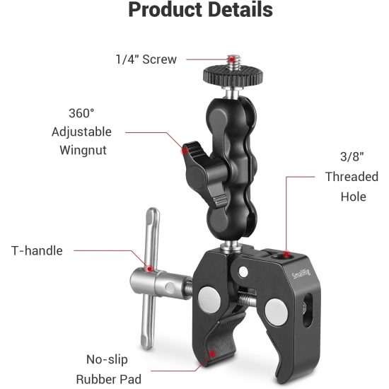 SmallRig Multi-functional Ballhead Clamp 2164