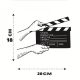 Director Film Movie Cut Action Scene Slateboard Clapper Board 20x18cm Director Film Movie Cut Action Scene Slateboard Clapper Board 20x18cm
