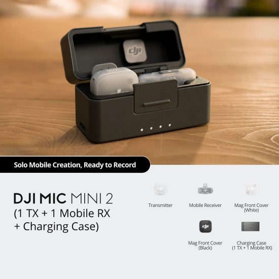 DJI Mic Mini 2 (1 TX 1 Mobile RX & Charging Case)