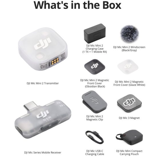 DJI Mic Mini 2 (1 TX 1 Mobile RX & Charging Case)