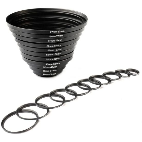 K&F Concept 11 in 1 Step Up Ring Set K&F Concept 11 in 1 Step Up Ring Set