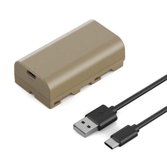 K&F Concept 3500mAh NP-F550 Battery for Sony NP-F550 with USB-C Fast Charging