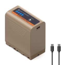K&F Concept 10500mAh Replacement USB-C Battery for NP-F970 PD 20W Two-Way Fast Charging
