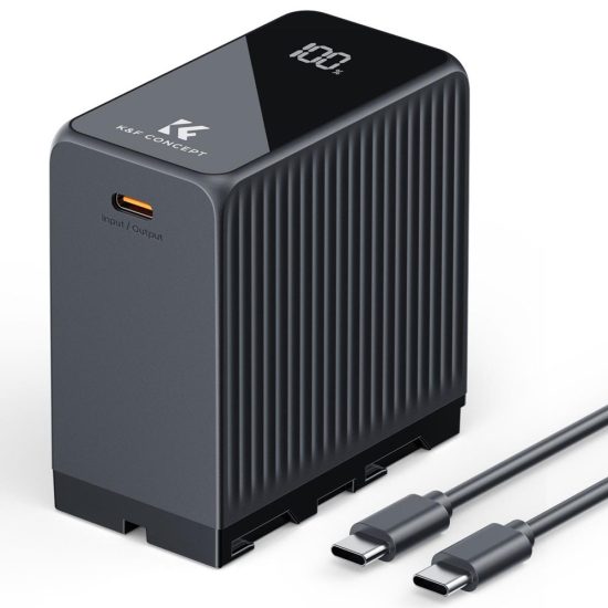 K&F Concept 10500mAh Replacement USB-C Battery for NP-F970 PD 45W Fast Charging